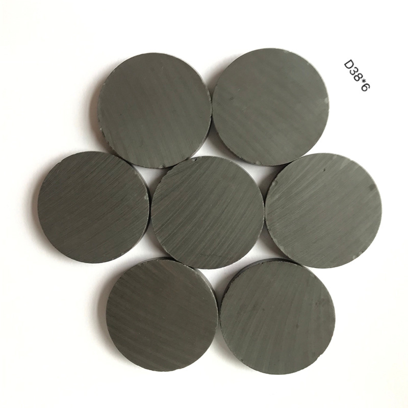 38*6 Black Magnetic Disc Magnet 30Bh Round Magnet Ferrite Magnet