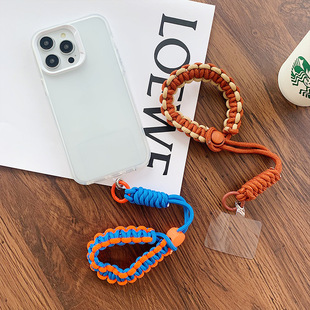 Wrist strap mobile phone lanyard short high-looking woven belt versatile outdoor sports clip strong and durable mobile phone rope