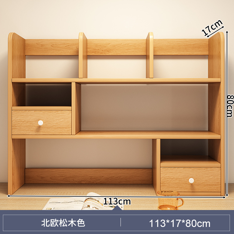 Estante de escritorio estante de almacenamiento de escritorio dormitorio cosas buenas mesa de estudio multi-capa pequeño estante