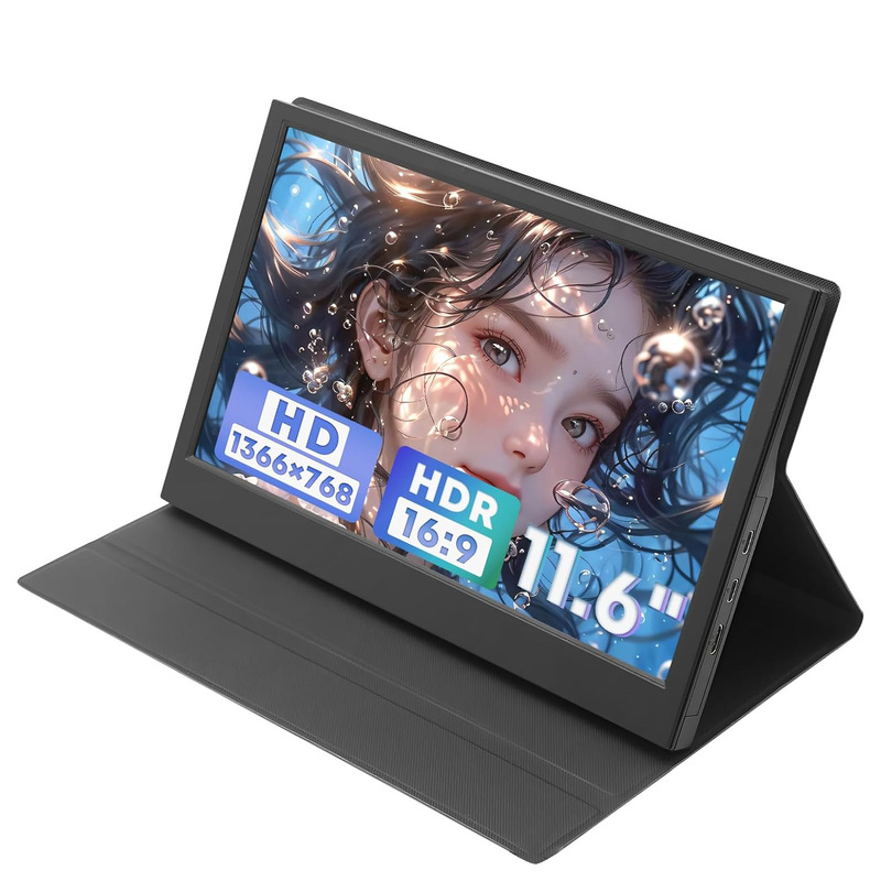 Cross-Border 11.6inch Portable Display Office Extended Screen Computer Mobile Phone Notebook Secondary Screen Ips/Switch