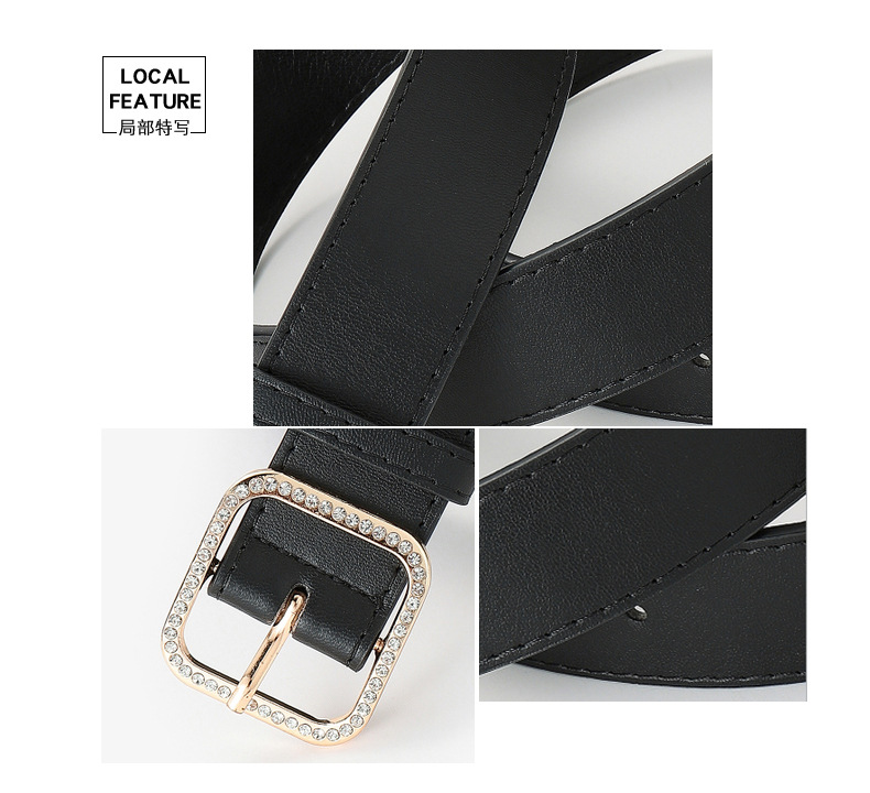 Fashion Rhinestone Geometric Wide Belt Wholesale display picture 18