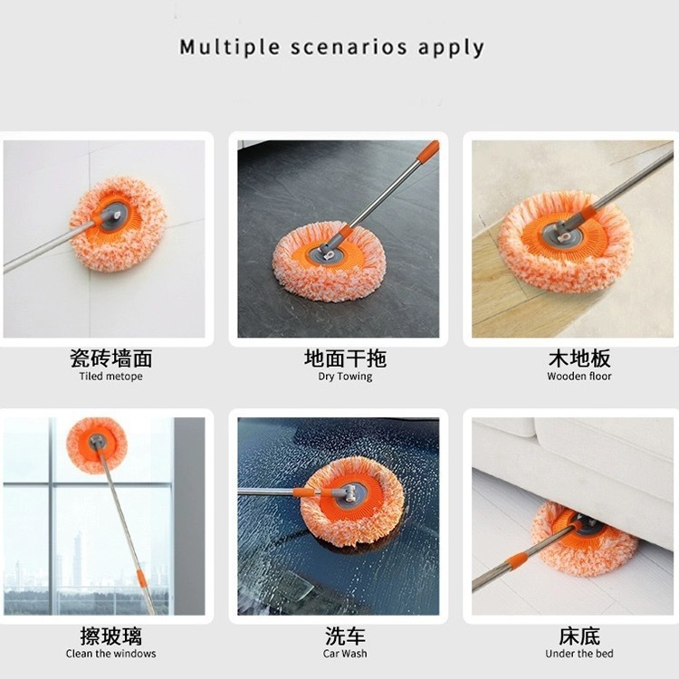 现货除尘太阳花拖把扫房顶神器天花板太阳花除尘拖把干湿两用拖把|undefined