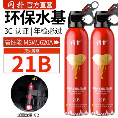Household Fixed Annual Inspection Fire – Vehicle fire extinguisher - 620ml-high-performance-21b-fire-extinguisher-2-bottles-fixed-strap-high-temperature-explosion-proofsecurityenvironmental-friendly