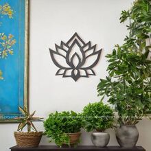 木莲花艺术，中世纪现代，冥想装饰，莲花艺术，现代木艺术，瑜伽