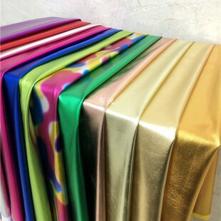 Gold and Silver Bright Face Full Edition Spandex Four-sided Stretch Hot Stamping Cloth Wedding Decoration Stage Performance Clothing Fabric