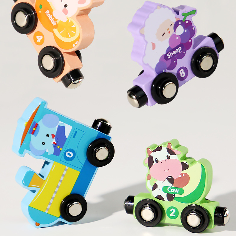Tren magnético, números, letras del zodiaco, frutas, educación temprana Montessori, rompecabezas, bloques de construcción, juguetes, regalos para niños y niñas