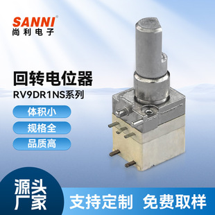 Rv09D Horizontal Single Joint Sealed Type Metal Shaft Belt Rotary Switch Potentiometer Carbon Film Adjustable Potentiometer Wholesa