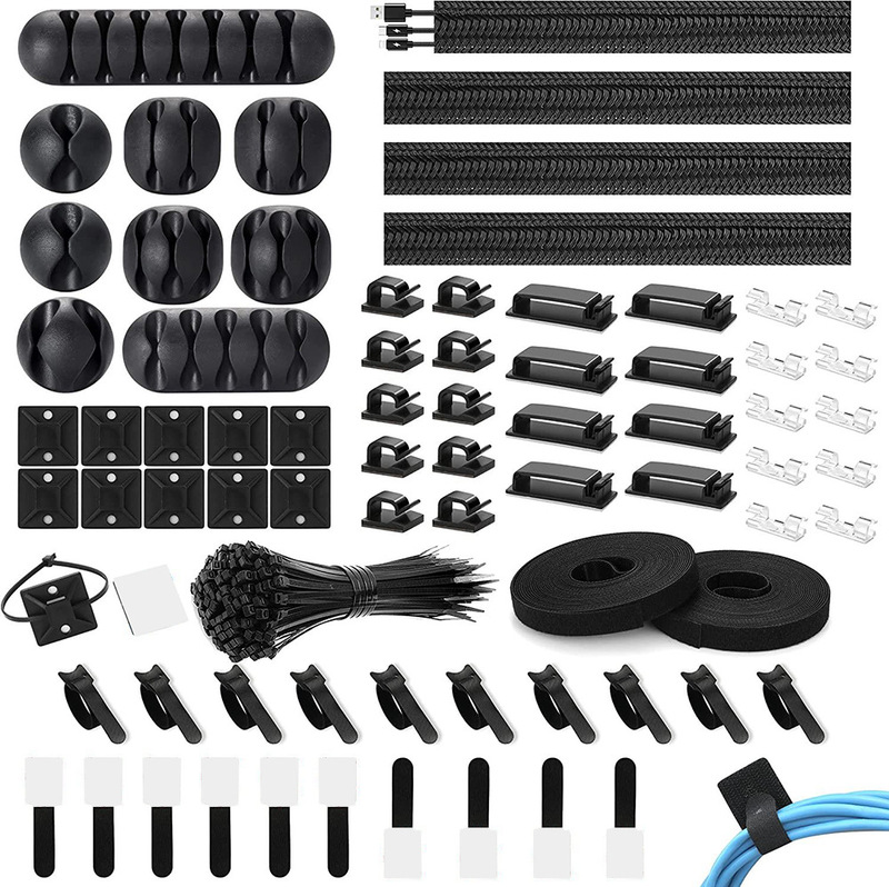 Amazon Hot Selling Silicone Wire Organiser Combination Desktop Winch Cable Storage Protective Cover Wire Solver