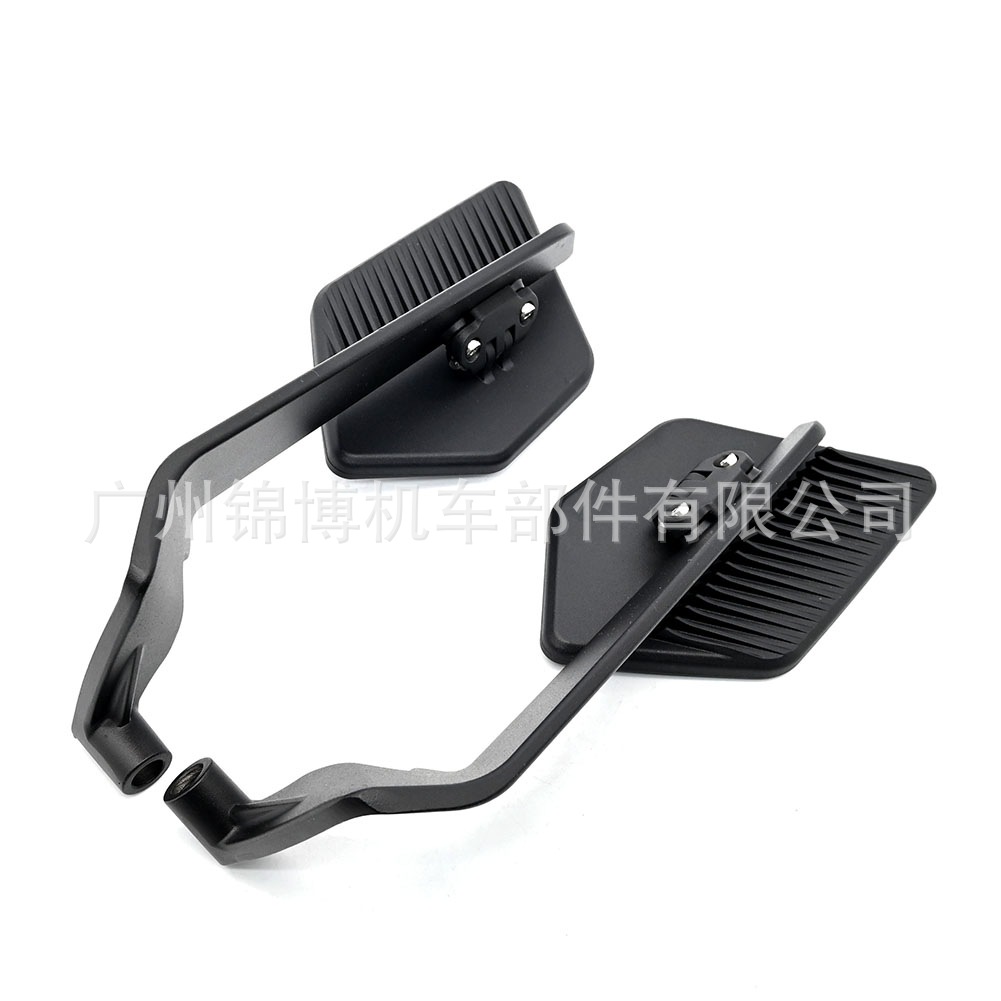 Motorcycle electric vehicle modified new large field of view fixed wind wing rearview mirror aluminum alloy universal blade reflector