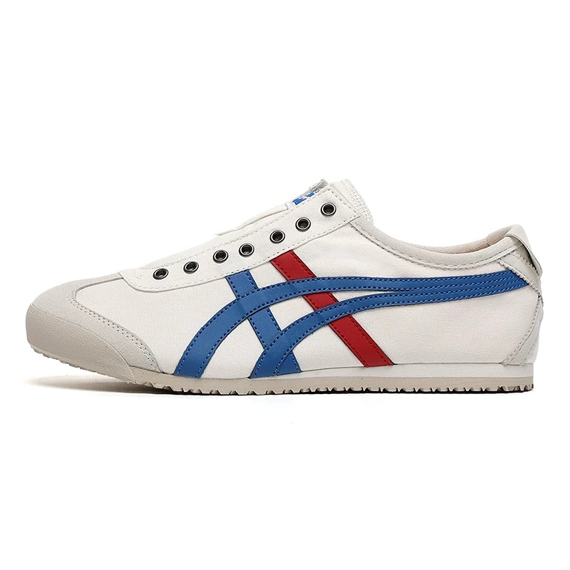 Onitsuka shoes-canvas-white, blue and red