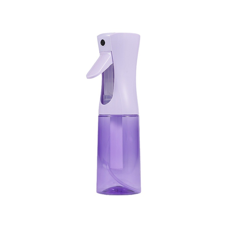 Fábrica transfronteriza al por mayor 200ML300ml color transparente botella de pulverización continua Barber alta presión niebla fina hidratante regadera fábrica