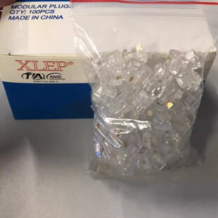 Xlep2 Core 4 Core 6P2C Telephone Crystal Head Rj11 6P4C Telephone Line Crystal Head 100 Pcs/Box