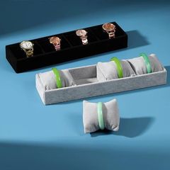 Table Display Box for Bracelets and Necklaces, Multi-layer Pillow Plate for Jewelry, Light Luxury Jewelry Storage Prop
