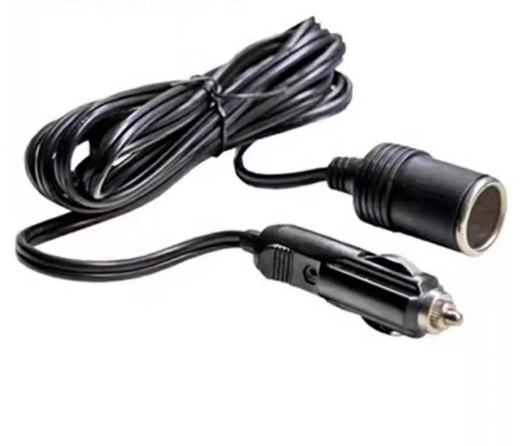 High-Power Cigarette Lighter with Switch Extension Cord, Car Charging Cable, Car Air Pump, Car Washer Connection Power Cord