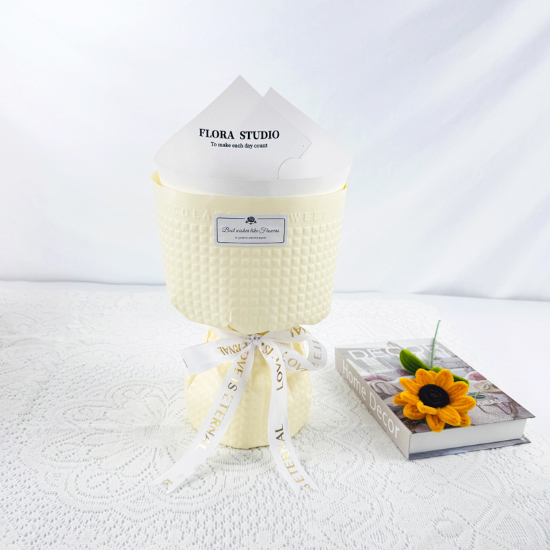 新しいワルツブーケ、半完成花殻、花泥ロリポップ、スナック、DIYフラワーアレンジメント材料、花売りの屋台|undefined
