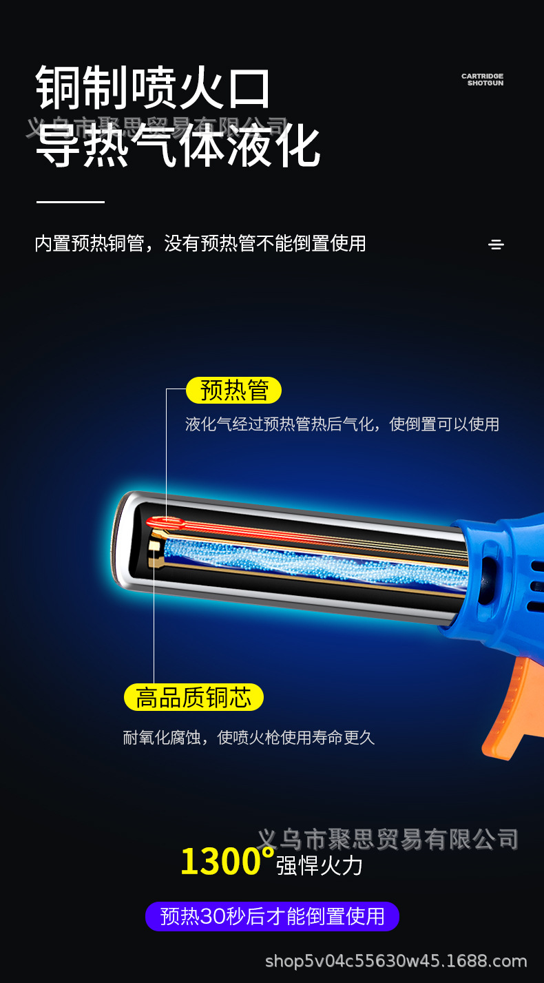 158卡式喷枪可倒火