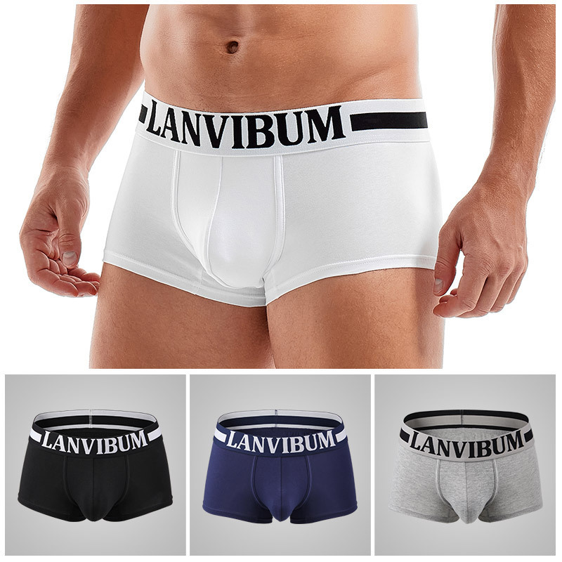 LANVIBUM cotton boxers a generation of men's underwear boxer underwear AliExpress Amazon running quantity