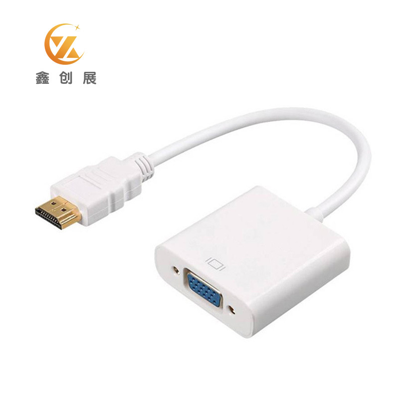 Transfronterizo caliente HDMI a VGA línea HD 1080p portátil decodificador convertidor HDMI a VGA