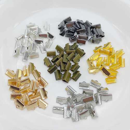 DIY jewelry accessories high-quality electroplated metal pony collar strap buckle cord clamp