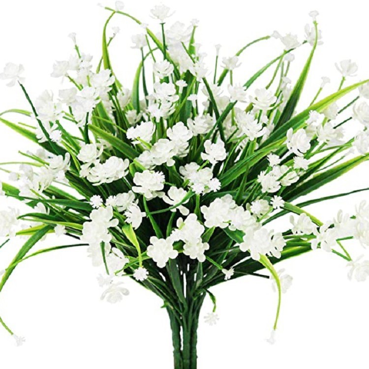 Transfronterizo exclusivo para 7 Tenedor primavera hierba Camelia Rosa plástico Lotus cielo estrellado fábrica en stock plantas de agua de simulación en stock