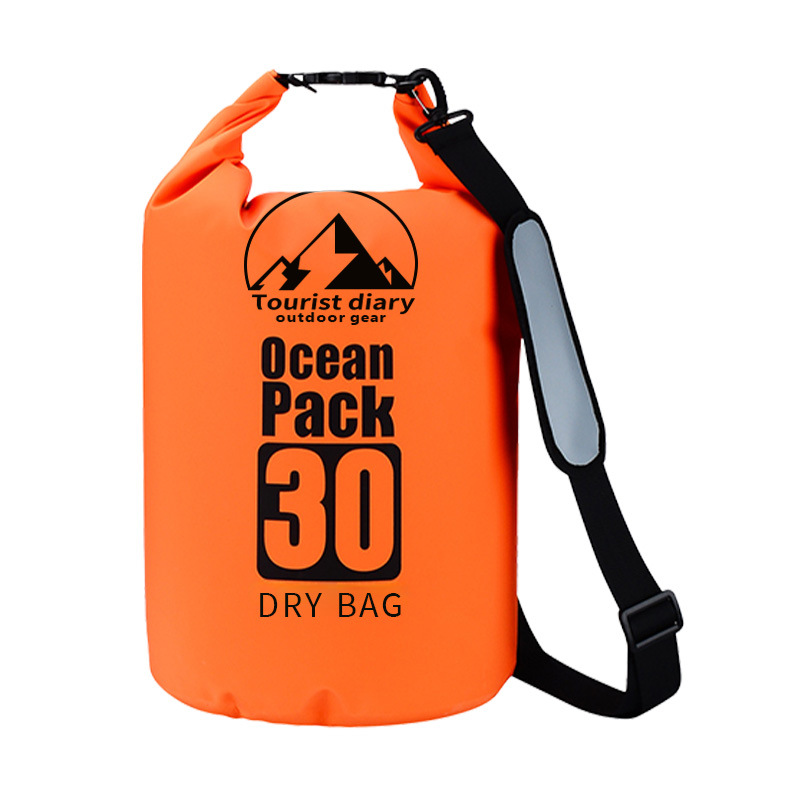 500D thickened environmental protection waterproof bag outdoor beach hiking wading cycling storage bag large capacity drifting bucket Outdoor
