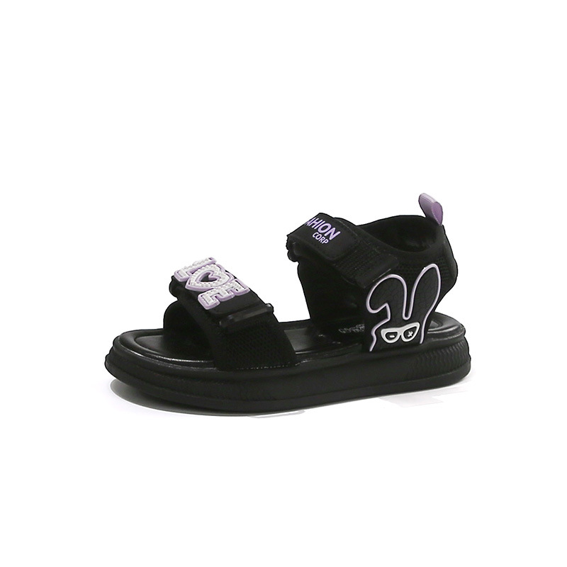 Niñas sandalias de dibujos animados 2026 verano nuevo estilo de moda para niños zapatos de playa variados zapatos huecos para niños mayores zapatos de dedo abierto image 6