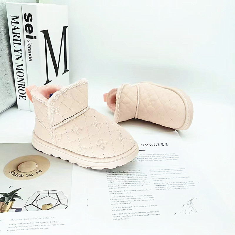 34-39 Botas de nieve para niños botas de invierno para niños botas de algodón gruesas botas calentadoras