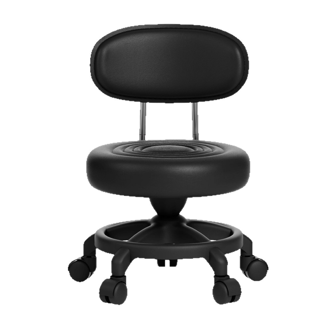 Taburete pequeño, taburete bajo para el hogar, rueda universal silenciosa, elevación y descenso de la silla de respaldo para niños, taburete de cambio de zapatos, taburete redondo pequeño