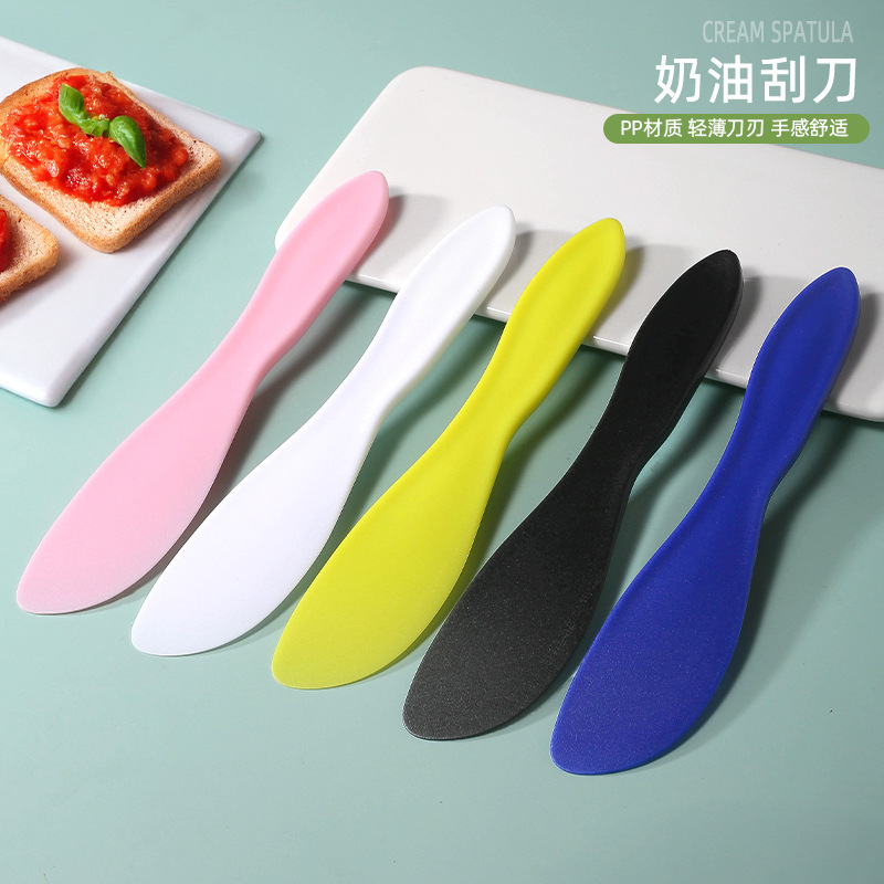 Baking Cream Scraper, Fruit Jam Toast Smoothing Knife, Cake Spatula, Butter Scraper, Plastic Pp in Stock Baking Cream Scraper, Fruit Jam Toast Smoothing Knife, Cake Spatula, Butter Scraper, Plastic Pp in Stock