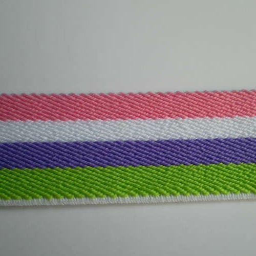 工厂批发单面斜纹间色橡根带松紧带 服装服饰辅料运动器材弹力带