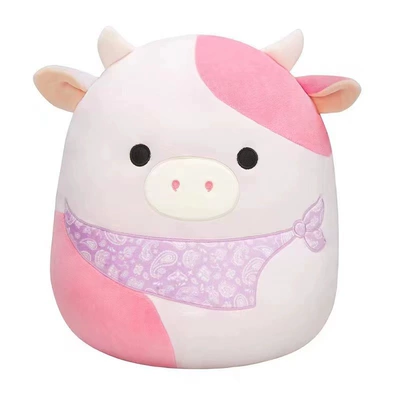 Doll Plush Toy Pillow Strawberry: Oyuncaq yastıqlar - pink-scarf-cow-20cm0140kg