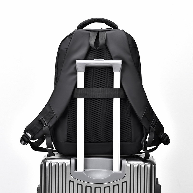 Comercio exterior al por mayor para hombres, mochila para computadora de gran capacidad de 15,6 pulgadas, reducción de carga de moda, mochila doble para viajes al aire libre