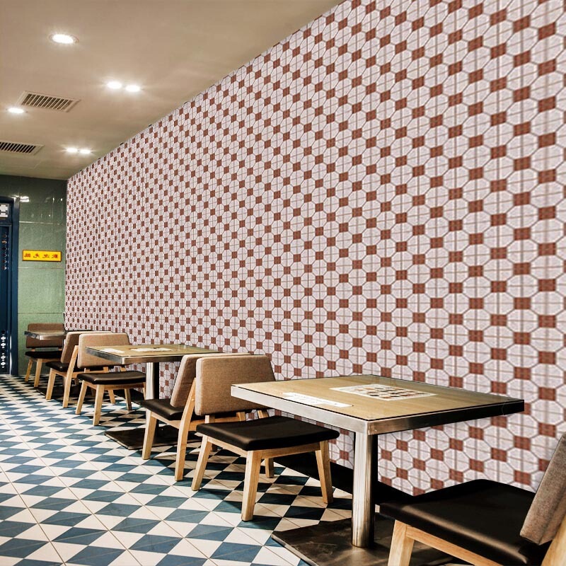 Hong Kong Style Mosaic Tile Wallpaper Retro Nostalgic Milk Tea Shop Decoration Hong Kong Style Tea Restaurant Hong Kong Ice Cream Shop Wallpaper Hong Kong Style Mosaic Tile Wallpaper Retro Nostalgic Milk Tea Shop Decoration Hong Kong Style Tea Restaurant Hong Kong Ice Cream Shop Wallpaper