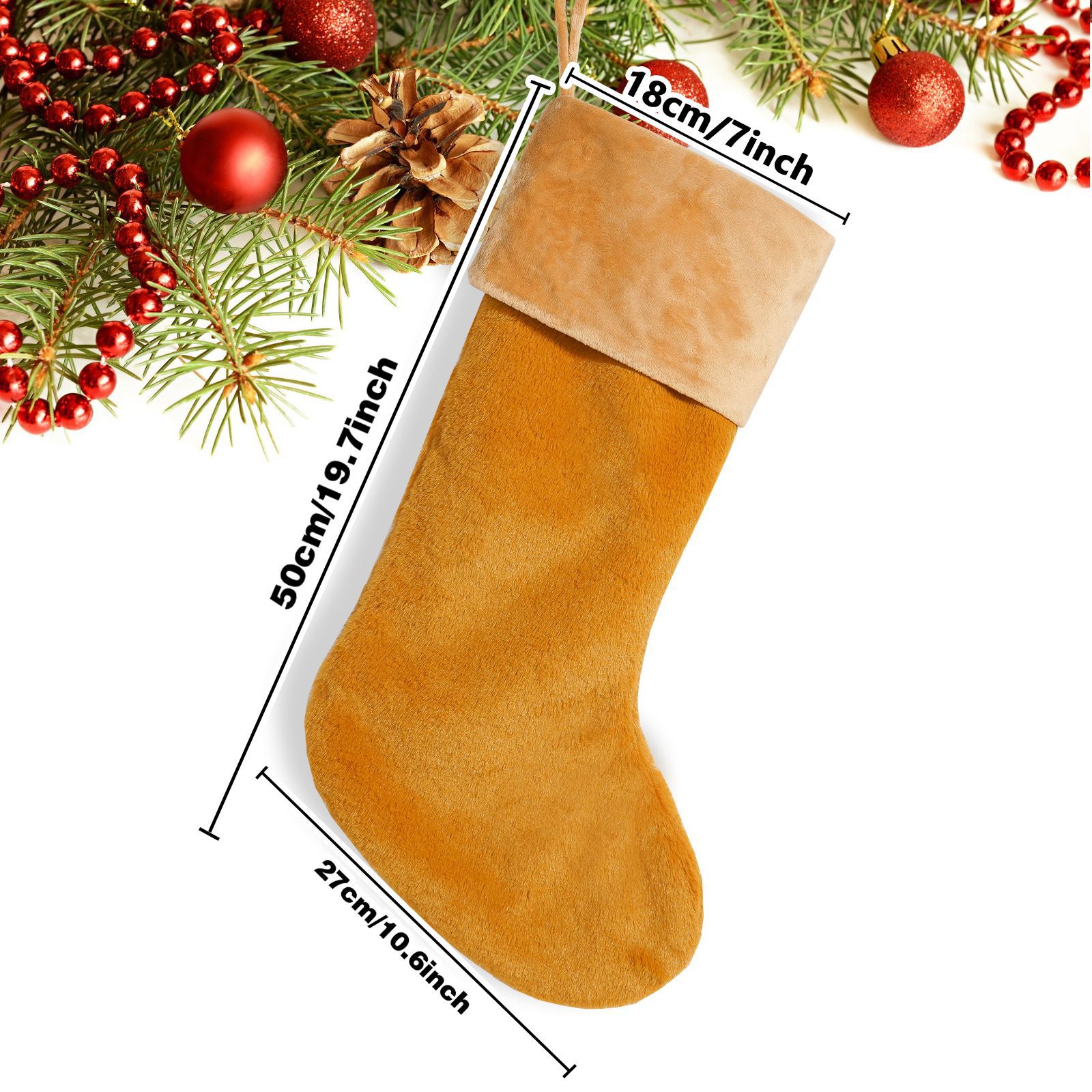 Navidad transfronteriza de peluche calcetines navideños creativos decoraciones navideñas bolsas de regalo bolsas de dulces colgantes de árbol de Navidad