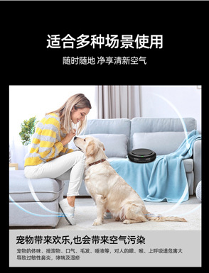 Wireless Solar Car Air Purifier, Odor Removal, Formaldehyde Removal, Sterilization, Negative Ion Car Purifier