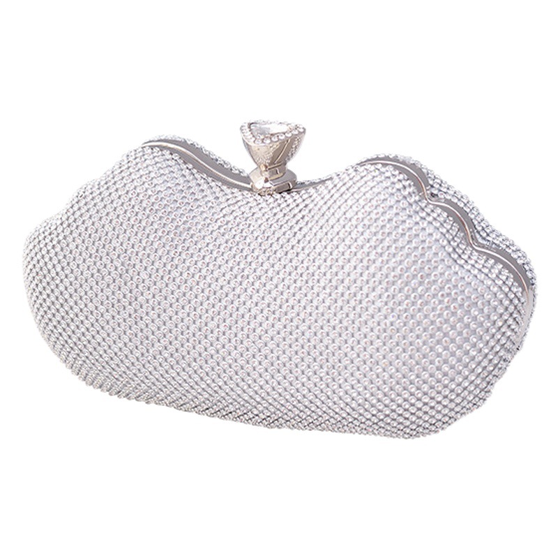 Bolso de noche de fiesta transfronteriza bolso de vestido de decoración de diamantes bolso de hombro de cadena de embrague retro europeo y americano banquete bolso de mujer al por mayor