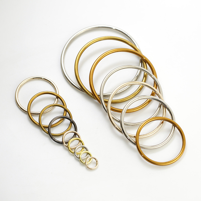 批发锌合金大圆圈扣箱包服装五金配件O形环线小圈扣子挂镀饰品扣