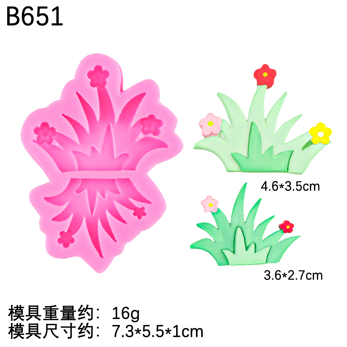 Dibujos animados fondant abeja hierba forma decoración molde de silicona hierba chocolate postre decoración molde de goteo