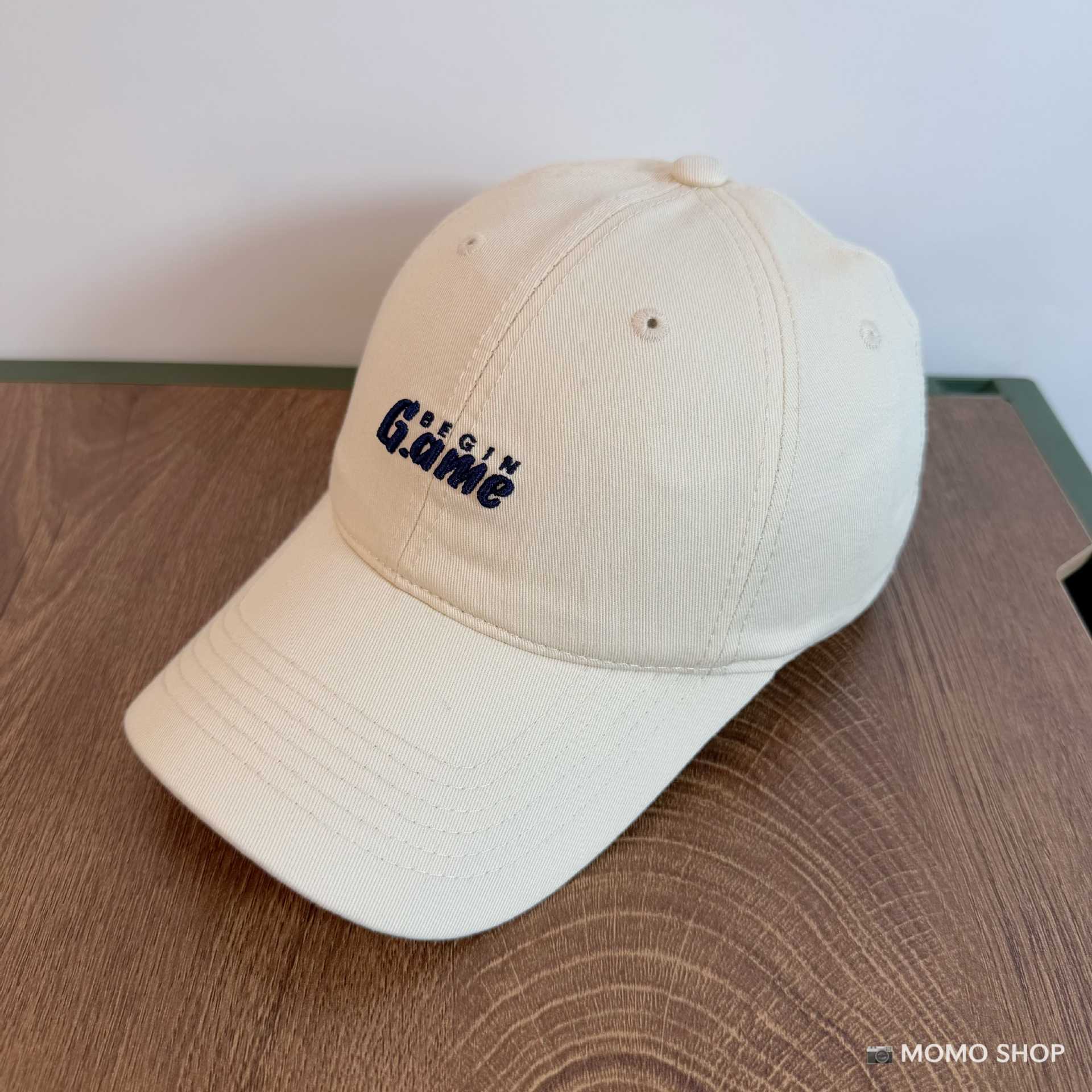 Nueva gorra de béisbol de algodón bordado GAME lavable con agua para hombres y mujeres de moda coreana versátil sombrero de boca de pato para mostrar la cara pequeña