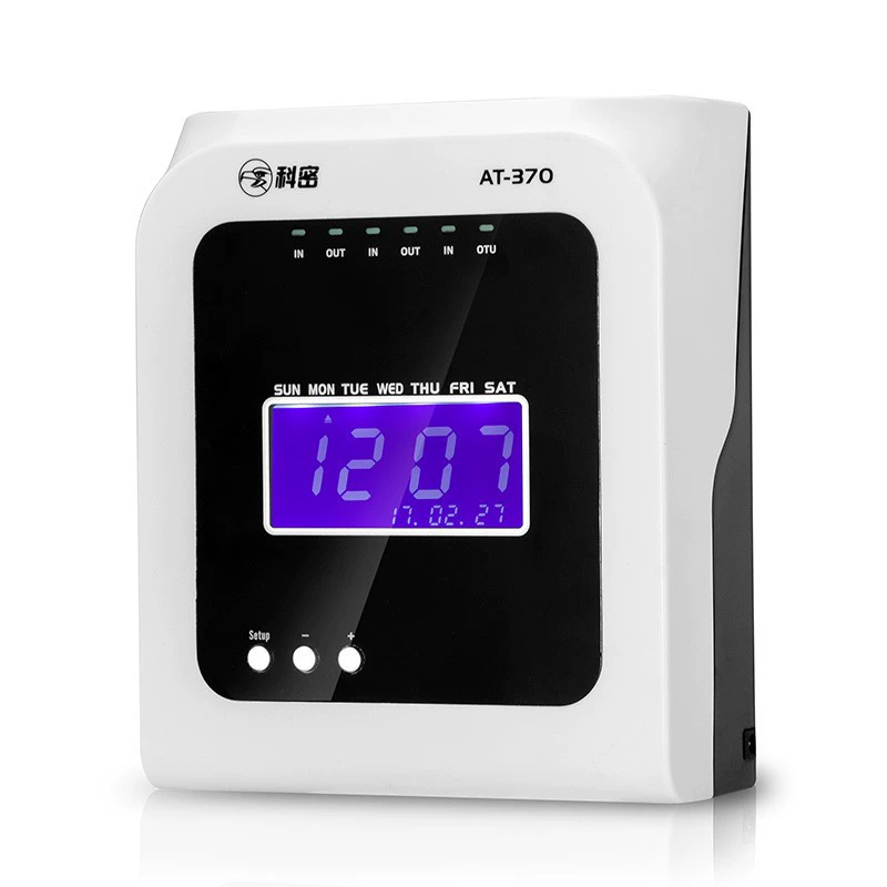 科密 AT-370 Pickup Machine attendant card clock micro-computer attendance machine thermist-sensitive card paper free band punch machine