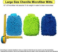 Chenille gloves, coral velvet, thickened car wash gloves, plush rags, double-sided car wipes, car supplies, cleaning tools