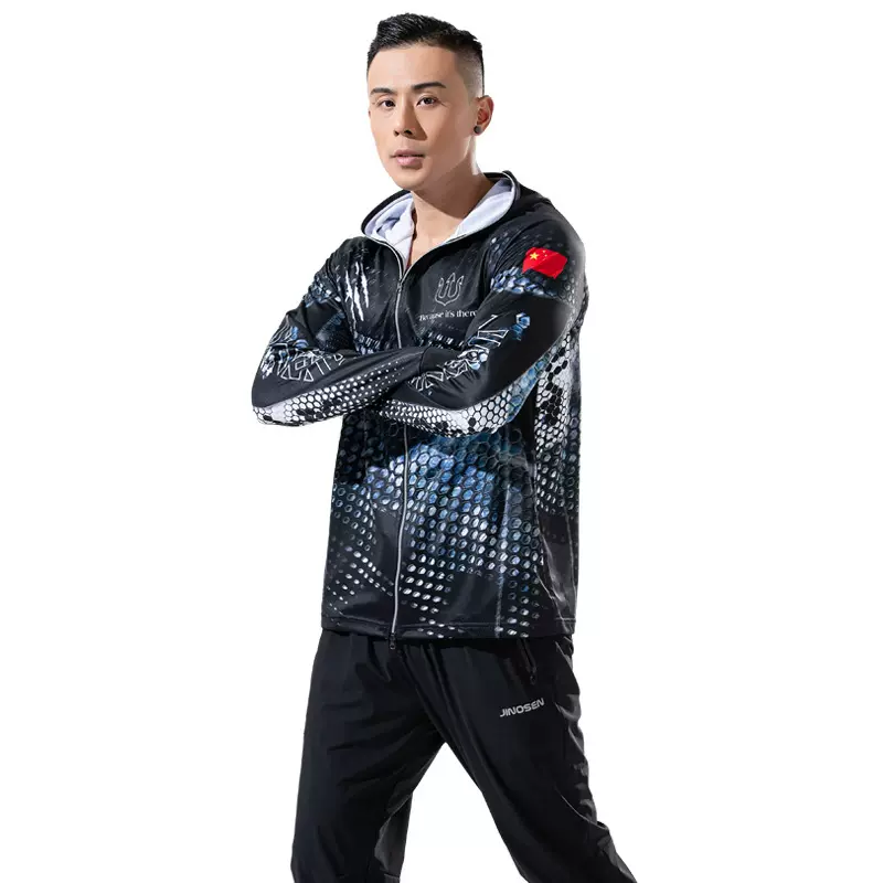 吉诺森户外新款防晒钓鱼服套装男女垂钓服时尚比赛夏天冰丝裤