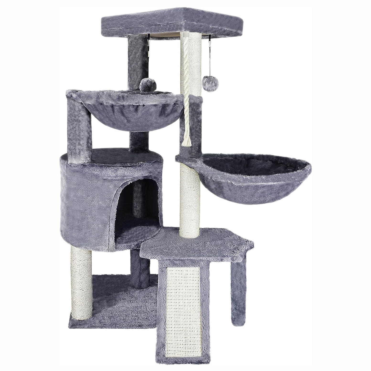 Creative Multi-layer Scratch Column Integrated Cat Climbing Frame
