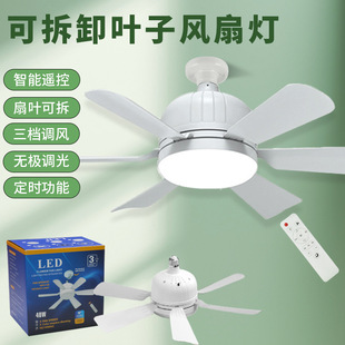 Pinduoduo Shake Tone Best Selling New Home Bedroom Dormitory Remote Control Instepless Dimming LED Fan Lamp for Amazon
