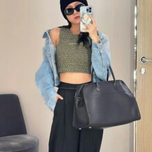 外贸专供肯豆同款margaux15寸手提包大容量时尚休闲通勤托特包潮