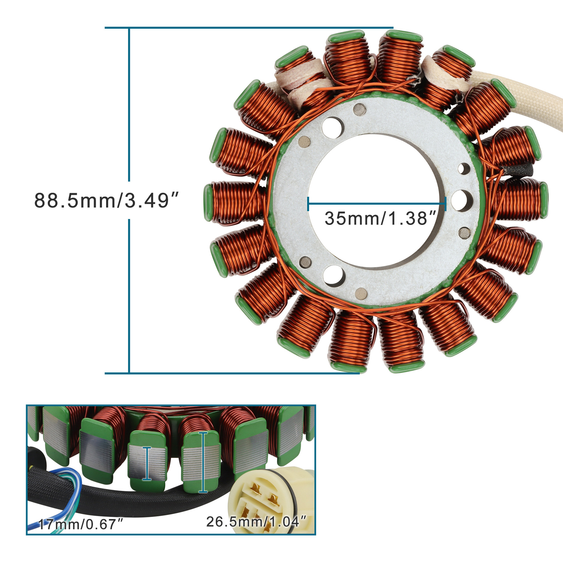 FE250 15-18 FE350S FE450 FE501 77539004000 motorcycle stator coil