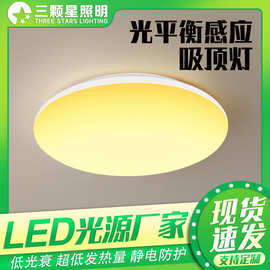 智能光平衡感应LED吸顶灯 阳台过道玄关走廊免布线过道照明灯批发