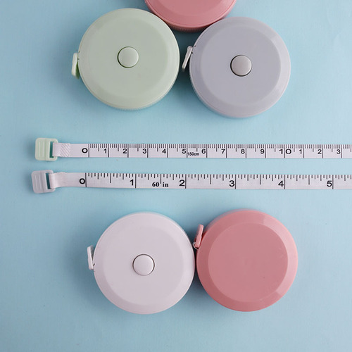 Wholesale bulk plastic small 1.5-meter tape measures, three-dimensional inch flexible rulers, home measuring, tailor's tapes, printed