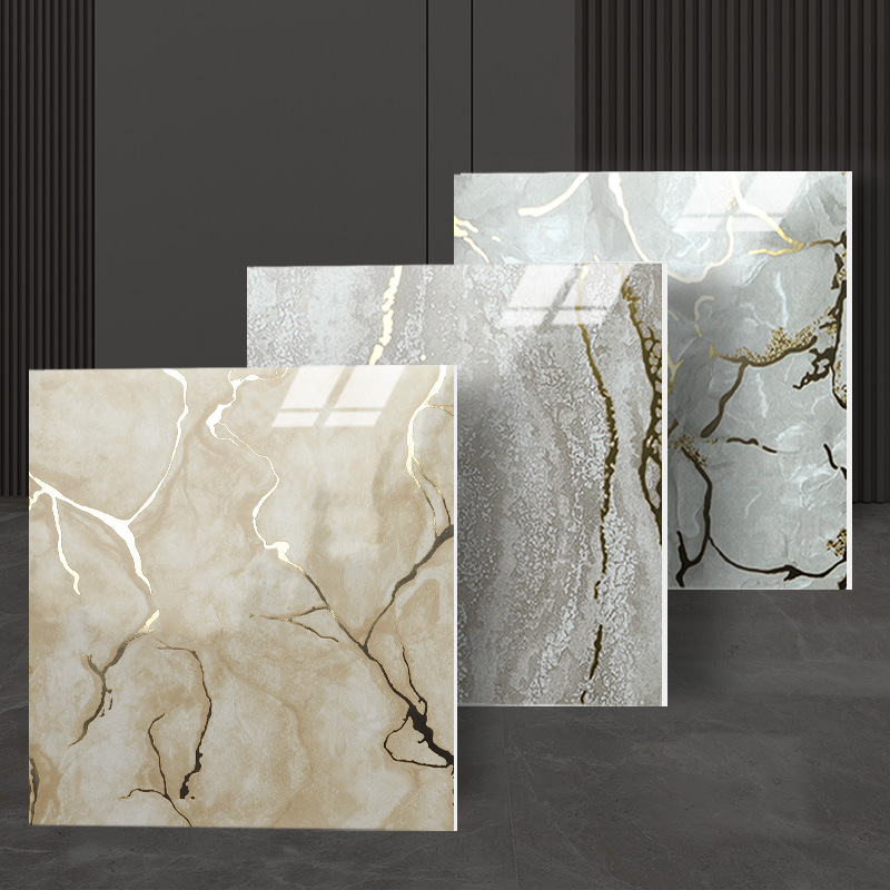 Cross-Border Export Imitation Marble Gilt 3D Self-Adhesive Tile Stickers Wall Renovation Decorative Stickers Oil-Proof and Waterproof Wallpaper