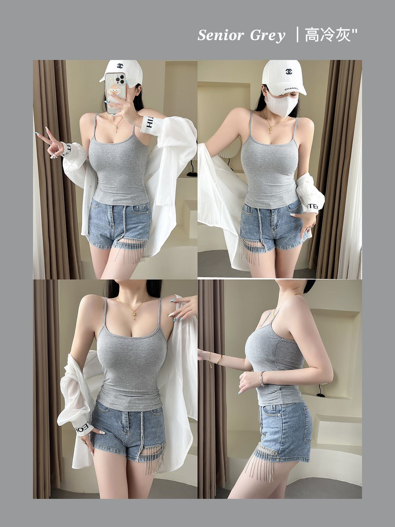 Camisola de espalda de belleza de verano para mujer con almohadilla para el pecho engrosada, soporte superior, interior y exterior, camisola de expansión de fondo y exterior